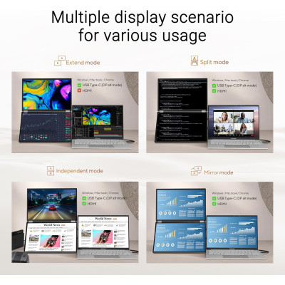 Монітор портативний Asus 2x14