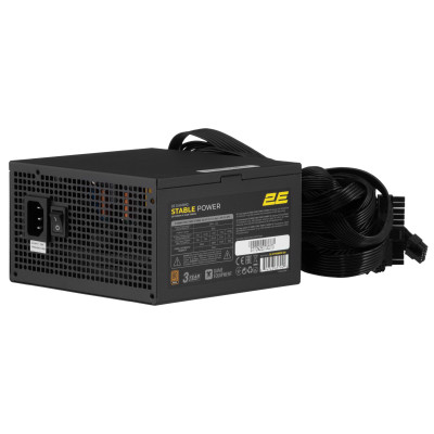 Блок живлення 2E GAMING Stable Power Pro ATX3.1 GEN5.0 (700W), >85%, 80+ Bronze, 120мм, 1xMB 24pin(20+4), 2xCPU 8pin(4+4), 3xMolex, 6xSATA, 4xPCIe 8pin(6+2), 1xPCIe GEN5 16pin Блок живлення 2E GAMING Stable Power Pro ATX3.1 GEN5.0 (700W), >85%, 80+ Bronze, 120мм, 1xMB 24pin(20+4), 2xCPU 8pin(4+4), 3xMolex, 6xSATA, 4xPCIe 8pin(6+2), 1xPCIe GEN5 16pin