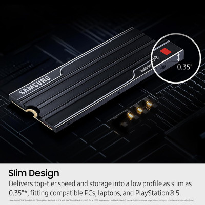 Накопичувач SSD Samsung M.2 4TB PCIe 5.0 9100PRO+ радіатор