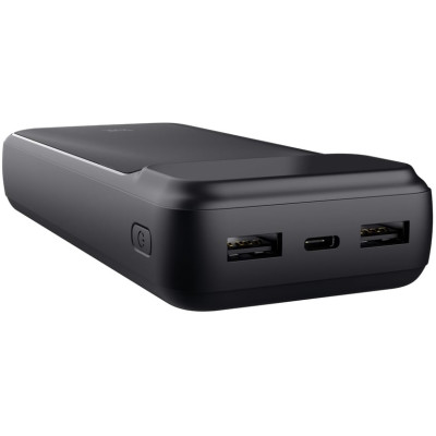 Акумулятор портативний літій-іонний power bank Trust Avala, 20000мА·год, 2хUSB-A/USB-C, 20W, PD/QC 3.0, чорний Акумулятор портативний літій-іонний power bank Trust Avala, 20000мА·год, 2хUSB-A/USB-C, 20W, PD/QC 3.0, чорний