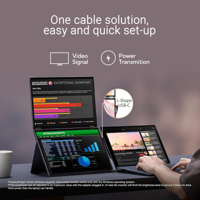 Монітор портативний Asus 2x14
