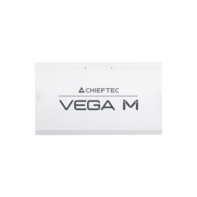 Блок живлення CHIEFTEC Vega M  (850W), >90%, 80+ Gold, 135мм FDB, 1xMB 24pin(20+4), 2xCPU 8pin(4+4), 3xMolex, 6xSATA, 4xPCIe 8pin(6+2), 1xPCIe GEN5 16pin, Fully Modular, White