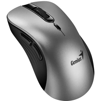Миша Genius Ergo 8100S, Silent, AI, WL, сірий