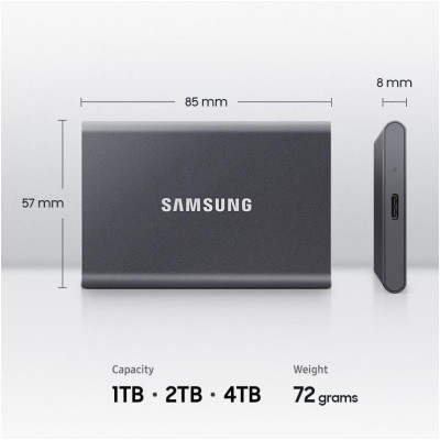Портативний SSD Samsung 4TB USB 3.2 Gen 2 Type-C T7 Shield Портативний SSD Samsung 4TB USB 3.2 Gen 2 Type-C T7 Shield