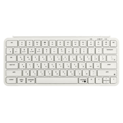 Клавіатура мембрана Keychron B1 Pro, USB/WL/BT, ivory white