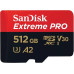 Карта пам'яті SanDisk microSD 512GB C10 UHS-I U3 R200/W140MB/s Extreme Pro V30 + SD Карта пам'яті SanDisk microSD 512GB C10 UHS-I U3 R200/W140MB/s Extreme Pro V30 + SD