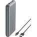 Акумулятор портативний літій-іонний Power Bank Belkin 10000мА·год, 15Вт, 2хUSB-A/USB-C, cірий Акумулятор портативний літій-іонний Power Bank Belkin 10000мА·год, 15Вт, 2хUSB-A/USB-C, cірий