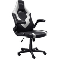 Крісло Trust GXT703W Riye, ПУ шкіра, Foldable Armrests, білий