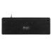 Клавіатура мембранна 2E KS1100 104key, 2xUSB HUB, USB-A, EN/UK, чорний
