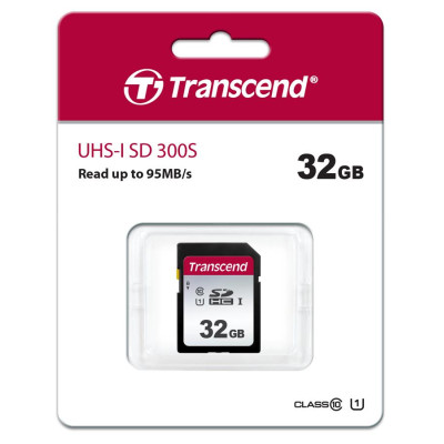 Карта пам'яті Transcend SD 32GB C10 UHS-I R100/W20MB/s Карта пам'яті Transcend SD 32GB C10 UHS-I R100/W20MB/s