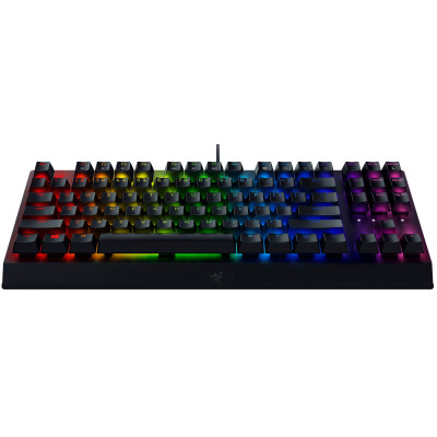 Клавіатура механічна Razer BlackWidow V3 TKL 87key, Green Switch, USB-A, EN/RU, RGB, чорний