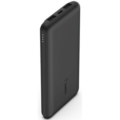 Акумулятор портативний літій-іонний Power Bank Belkin 10000мА·год, 15Вт, 2хUSB-A/USB-C, чорний Акумулятор портативний літій-іонний Power Bank Belkin 10000мА·год, 15Вт, 2хUSB-A/USB-C, чорний