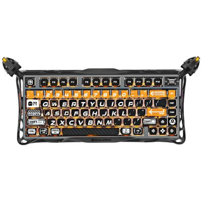 Клавіатура механічна GravaStar Mercury K1 Pro 80keys, GravaStar x Kailh Speedy Mint, BT/WL/USB, RGB, CyberFlare