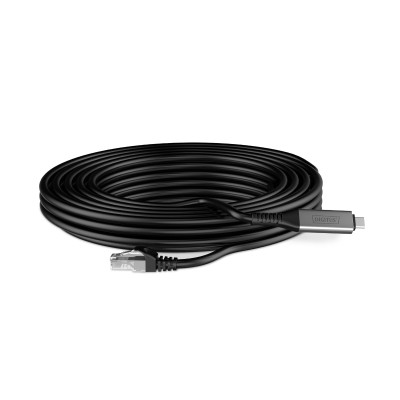 Кабель DIGITUS Ethernet USB-C - RJ45 CAT 6A S/FTP, 1 Gbit/s, 3m, LSZH