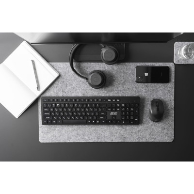 Клавіатура мембранна 2E KS260 106key, WL, EN/UK, чорний