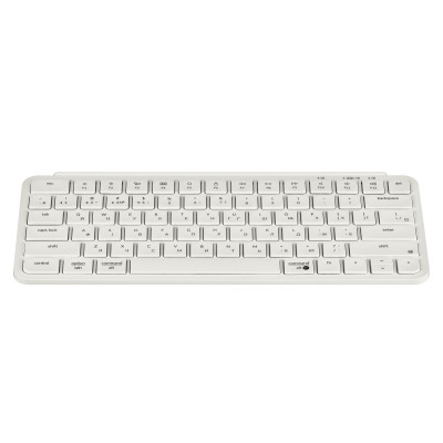 Клавіатура мембрана Keychron B1 Pro, USB/WL/BT, ivory white