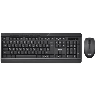 Комплект клавіатура та миша 2E MK410 WL, EN/UK/RU, чорний Комплект клавіатура та миша 2E MK410 WL, EN/UK/RU, чорний