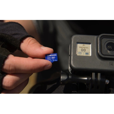 Карта пам'яті Samsung microSDXC    512GB C10 UHS-I R180MB/s PRO Plus + SD