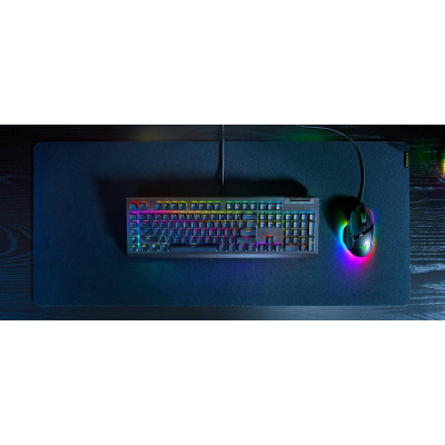 Клавіатура механічна Razer BlackWidow V4 X 110key, Green Switch, USB-A, EN/RU, RGB, чорний
