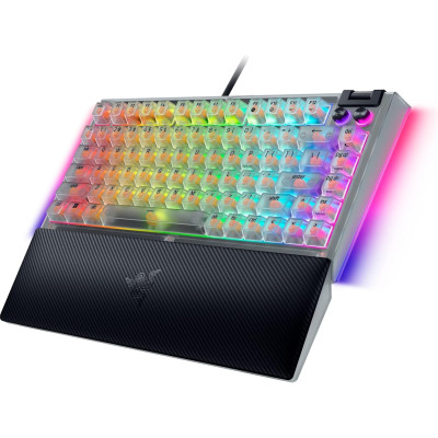 Клавіатура механічна Razer BlackWidow V4 75% RGB 83key Mechanical Tactile Switch GEN-3, USB-A, EN, Phantom White Ed.