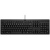 Клавиатура мембранная НР 125, 109key, USB-A, EN/UK, черный
