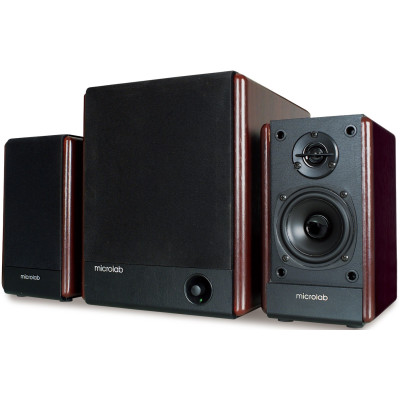 Акустична система MICROLAB FC-330 2.1, 56W, mini-jack, дерево