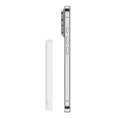 Аккумулятор портативный литий-ионный Power Bank Belkin 5000мА·ч, Slim Magnetic, белый