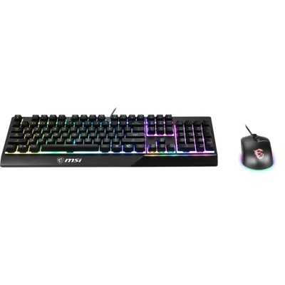 Комплект клавіатура та миша MSI Vigor GK30 COMBO UA USB, EN/UKR/RU, RGB, чорний Комплект клавіатура та миша MSI Vigor GK30 COMBO UA USB, EN/UKR/RU, RGB, чорний