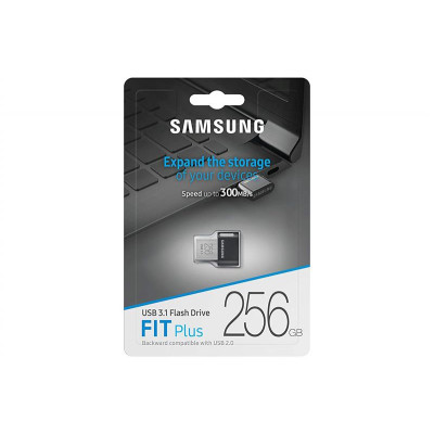 Накопичувач Samsung 256GB USB 3.1 Type-A Fit Plus Чорний