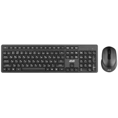 Комплект клавіатура та миша 2E MK420 WL, EN/UK, чорний