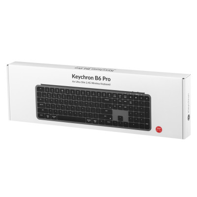 Клавіатура мембрана Keychron B6 Pro, USB/WL/BT, space gray Клавіатура мембрана Keychron B6 Pro, USB/WL/BT, space gray