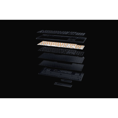 Клавіатура механічна Razer BlackWidow V4 Low-profile HyperSpeed, 104key, Green Switch, USB-A/WL/BT, EN, RGB, чорний Клавіатура механічна Razer BlackWidow V4 Low-profile HyperSpeed, 104key, Green Switch, USB-A/WL/BT, EN, RGB, чорний