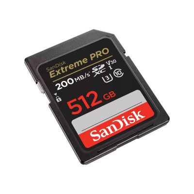 Карта пам'яті SanDisk SD 512GB C10 UHS-I U3 R200/W140MB/s Extreme Pro V30 Карта пам'яті SanDisk SD 512GB C10 UHS-I U3 R200/W140MB/s Extreme Pro V30