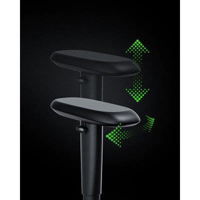 Крісло Razer Iskur V2 X NewGen, EPU шкіра з CoolTouch™, 2D-Armrests, чорно-зелений