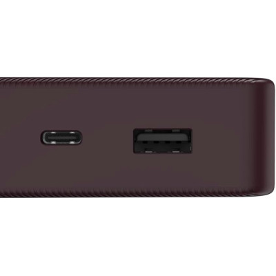 Акумулятор портативний літій-іонний Power Bank Hama 20000 мА·год, USB-C/USB-A, plum