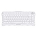 Клавіатура механічна GravaStar Mercury K1 80keys, GravaStar x Kailh Cheery Pink, EN, BT/WL/USB, Opaline White