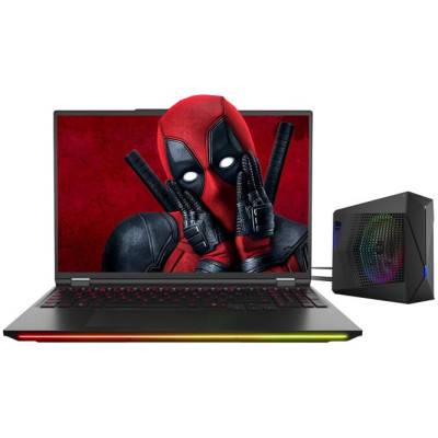 Ноутбук Dream Machines RT5090-16 16QHD+, AMD R9-9955HX3D, 32GB, F2TB, NVD5090-24, DOS, чорний