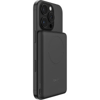 Акумулятор портативний літій-іонний Power Bank Belkin 5000мА·год, 15Вт/Qi2 7.5Вт, Slim Magnetic Ring, чорний