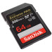 Карта пам'яті SanDisk SD 64GB C10 UHS-I U3 R200/W90MB/s Extreme Pro V30 Карта пам'яті SanDisk SD 64GB C10 UHS-I U3 R200/W90MB/s Extreme Pro V30