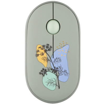 Миша 2E MF300 FLORA:DILL Silent WL BT, зелений