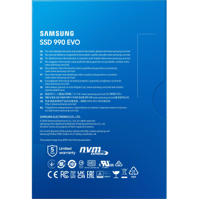 Накопичувач SSD Samsung M.2 2TB PCIe 4.0 990EVO Накопичувач SSD Samsung M.2 2TB PCIe 4.0 990EVO