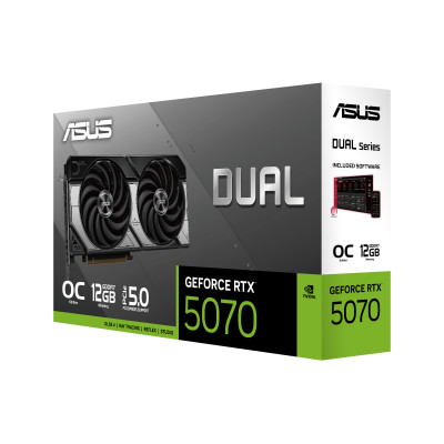 Відеокарта ASUS GeForce RTX 5070 12GB GDDR7 OC DUAL-RTX5070-O12G Відеокарта ASUS GeForce RTX 5070 12GB GDDR7 OC DUAL-RTX5070-O12G