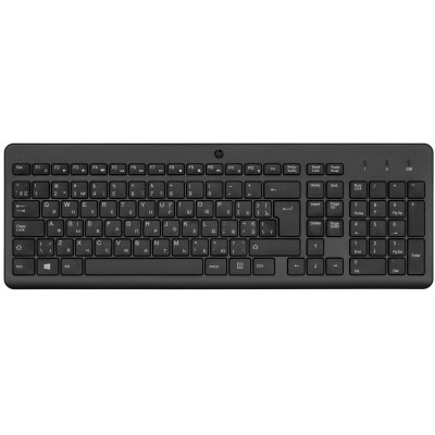 Клавіатура мембранна HP 220, 104key, WL, EN/UK, чорний