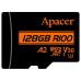 Карта пам'яті Apacer microSD 128GB C10 UHS-I U3 A2 R100/W80MB/s + SD