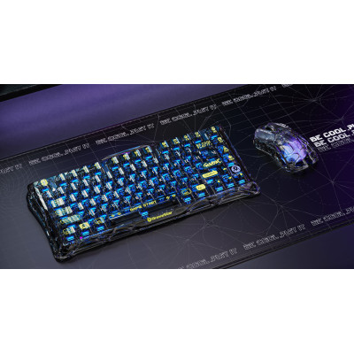 Миша GravaStar Mercury M2, BT/WL/USB-A, RGB, чорно-прозорий Миша GravaStar Mercury M2, BT/WL/USB-A, RGB, чорно-прозорий