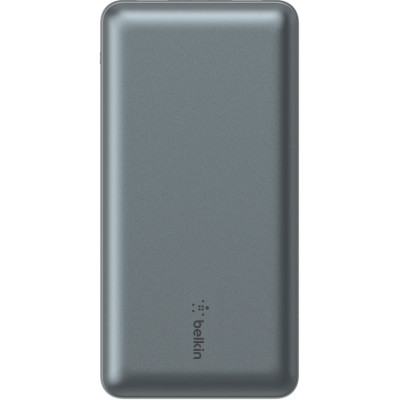 Акумулятор портативний літій-іонний Power Bank Belkin 20000мА·год, 15Вт, 2хUSB-A/USB-C, cірий Акумулятор портативний літій-іонний Power Bank Belkin 20000мА·год, 15Вт, 2хUSB-A/USB-C, cірий