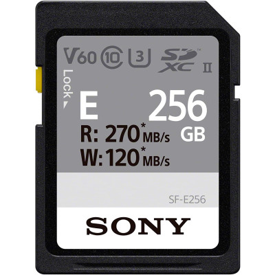 Карта пам'яті Sony SDXC  256GB C10 UHS-II U3 V60 R270/W120MB/s Entry