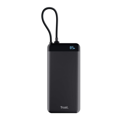 Акумулятор портативний літій-іонний power bank Trust Fiera, 20000мА·год, 2хUSB-C, 20W, PD/QC 3.0, чорний