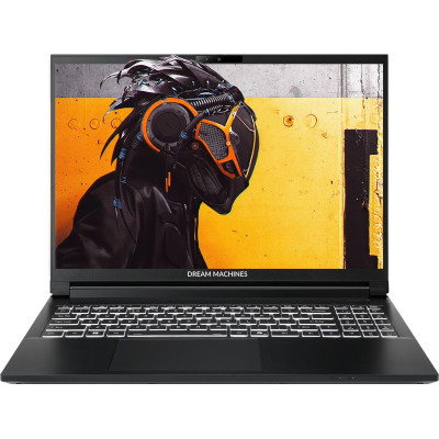 Ноутбук Dream Machines RT5050-15 15.3FHD+ IPS, AMD AI 9 HX 370, 16GB, F1TB, NVD5050-8, DOS, чорний