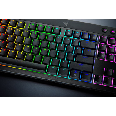 Клавіатура механічна Razer BlackWidow V4 Low-profile HyperSpeed, 104key, Green Switch, USB-A/WL/BT, EN, RGB, чорний Клавіатура механічна Razer BlackWidow V4 Low-profile HyperSpeed, 104key, Green Switch, USB-A/WL/BT, EN, RGB, чорний
